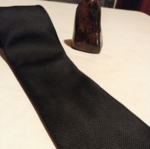 Black Textured Tie